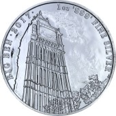 Серебряная монета 1oz Биг Бэн 2 фунта стерлингов 2017 Великобритания