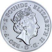 Серебряная монета 1oz Букингемский дворец 2 фунта стерлингов 2019 Великобритания