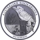 Срібна монета 1oz Кукабарра 1 долар 2016 Австралія