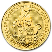 Золота монета 1/4oz Чорний Бик Кларенса 25 фунтів стерлінгів 2018 Великобританія