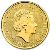 Золота монета 1/4oz Чорний Бик Кларенса 25 фунтів стерлінгів 2018 Великобританія