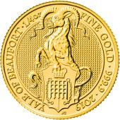 Золота монета 1/4oz Єльський Бофорт 25 фунтів стерлінгів 2019 Великобританія