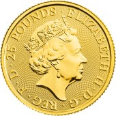 Золотая монета 1/4oz Йельский Бофорт 25 фунтов стерлингов 2019 Великобритания