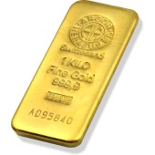 Золотой слиток 1 Kilo (1000 грамм) 9999 Fine Gold Argor-Heraeus
