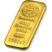 Золотий зливок 500 грам 9999 Fine Gold Argor-Heraeus
