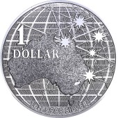Серебряная монета 1oz Под Южным Небом 1 доллар 2020 Австралия
