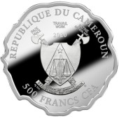 Срібна монета Народжений бути щасливим 500 франків 2020 Камерун (кольорова)