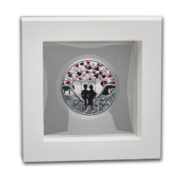 Срібна монета Відчуття кохання 500 франків 2020 Камерун (кольорова)