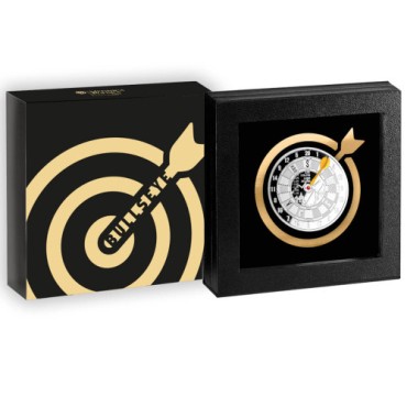 Серебряная монета 1oz В яблочко! 1000 франков 2021 Камерун