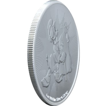 Серебряная монета 1oz Скрудж МакДак Дисней 2 доллара 2018 Ниуэ