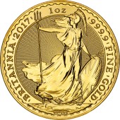 Золотая монета 1oz Британия 100 английских фунтов 2017 Великобритания