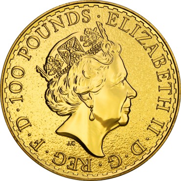 Золотая монета 1oz Британия 100 английских фунтов 2017 Великобритания