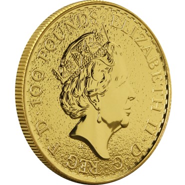 Золотая монета 1oz Британия 100 английских фунтов 2017 Великобритания