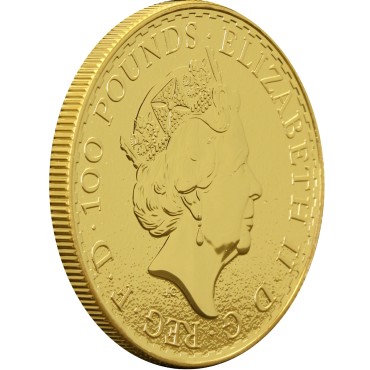 Золотая монета 1oz Британия 100 английских фунтов 2017 Великобритания