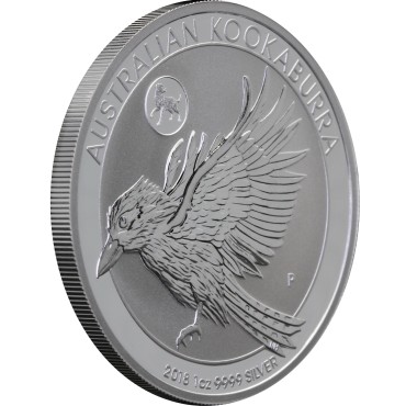 Серебряная монета 1oz Кукабарра (со знаком "Собака") 1 доллар 2018 Австралия