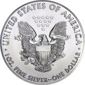 Серебряная монета 1oz Американский Орел 1 доллар 2021 США