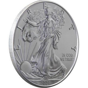 Срібна монета 1oz Американський Орел 1 долар 2021 США