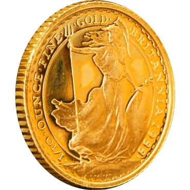 Золотая монета 1/10oz Британия 10 английских фунтов 1988 Великобритания