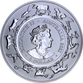 Серебряная монета 1oz Год Быка 1 доллар 2021 Австралия