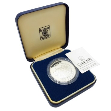 Серебряная монета Круизный Туризм 1 Доллар 1985 Бермудские Острова