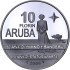 Срібна монета 30 років Прапору та Гімну 10 Флоринів 2006 Аруба