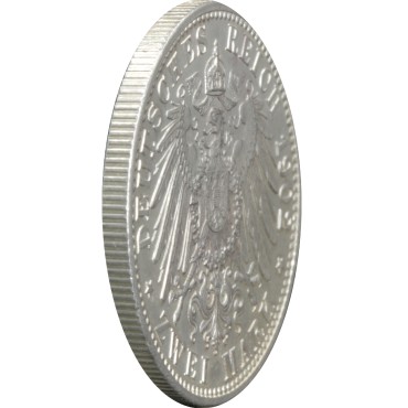 Серебряная монета "50-летие правления Фридриха I" 2 марки 1902 Германская империя