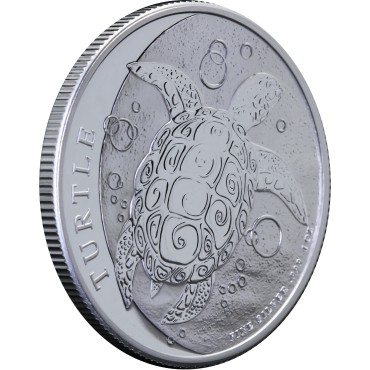 Срібна монета 1oz Черепаха 2 долара 2021 Ніуе