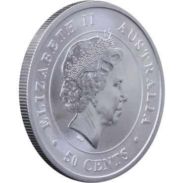 Серебряная монета 1/2oz Большая Белая Акула 50 центов 2014 Австралия