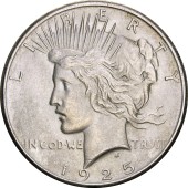 Серебряная монета Мирный Доллар 1 доллар США 1925