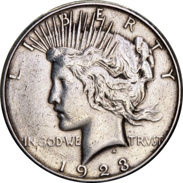 Срібна монета Мирний Долар 1 долар США 1923