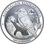 Срібна монета 1oz Кукабарра (зі знаком "Панда") 1 долар 2019 Австралія