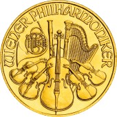 Золотая монета 1/4oz Венская Филармония 25 Евро 2005 Австрия
