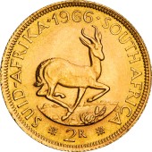 Золота монета 2 Ранда 1966 ПАР