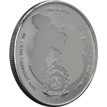 Срібна монета 1oz Годзілла 2 долара 2021 Ніуе