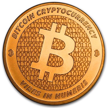 Медный раунд 1oz Биткоин США