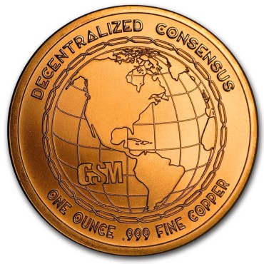 Медный раунд 1oz Биткоин США