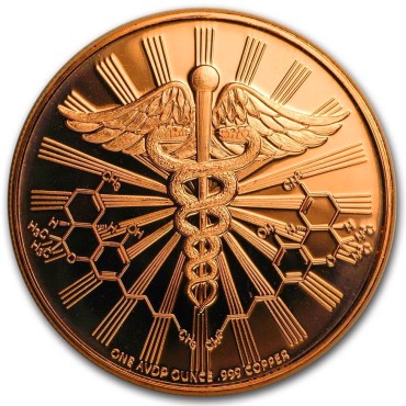 Медный раунд 1oz Канабис (Праздник Природы) США