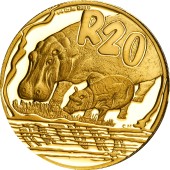 Золотая монета 1/4oz 20 ранд 2005 ЮАР