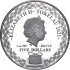 Серебряная монета 1oz Козерог 5 долларов 2021 Токелау