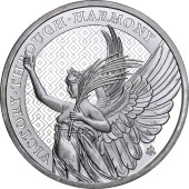 Серебряная монета 1oz Победа Через Гармонию 1 фунт стерлингов Остров Святой Елены 2021