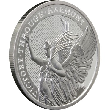 Серебряная монета 1oz Победа Через Гармонию 1 фунт стерлингов Остров Святой Елены 2021
