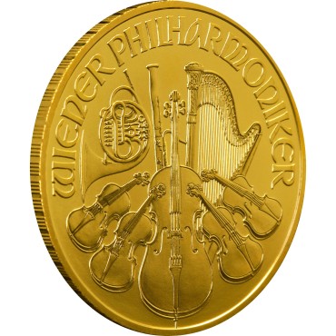 Золота монета 1oz Віденська Філармонія 100 Євро 2021 Австрія