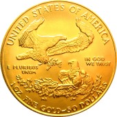 Золотая монета 1oz Американский Орел 50 долларов 1986 США