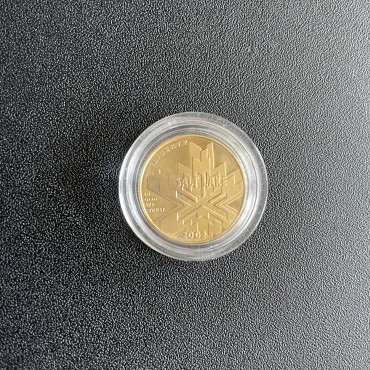 Золотая монета Зимняя Олимпиада в Солт-Лейк-Сити 5 долларов 2002 США