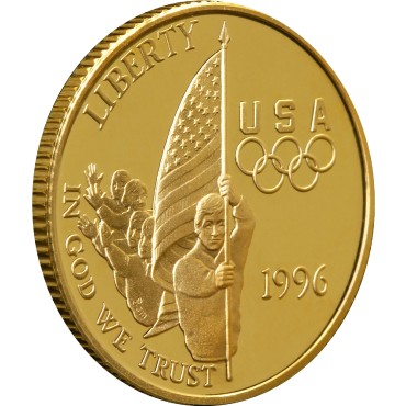 Золота монета Олімпіада в Атланті 5 доларів 1996 США
