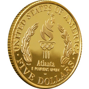 Золота монета Олімпіада в Атланті 5 доларів 1996 США