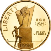 Золота монета Олімпіада в Атланті 5 доларів 1996 США