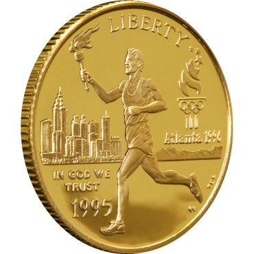 Золота монета Олімпіада в Атланті 5 доларів 1995 США