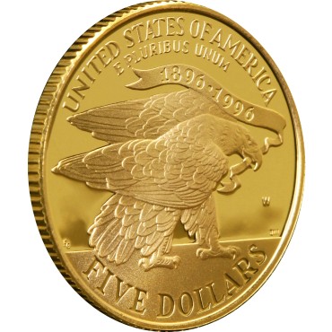 Золотая монета Олимпиада в Атланте 5 долларов 1995 США