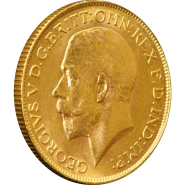 Золота монета Соверен Георга V 1 Англійський Фунт 1928 Великобританія